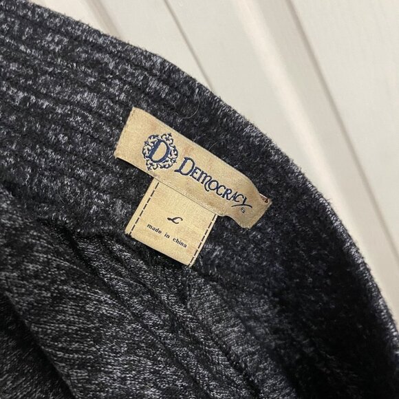 Democracy Womens Gray Pull On Stretch Zip Ankle DRing Waisted Jogger Pants Large - Picture 3 of 10